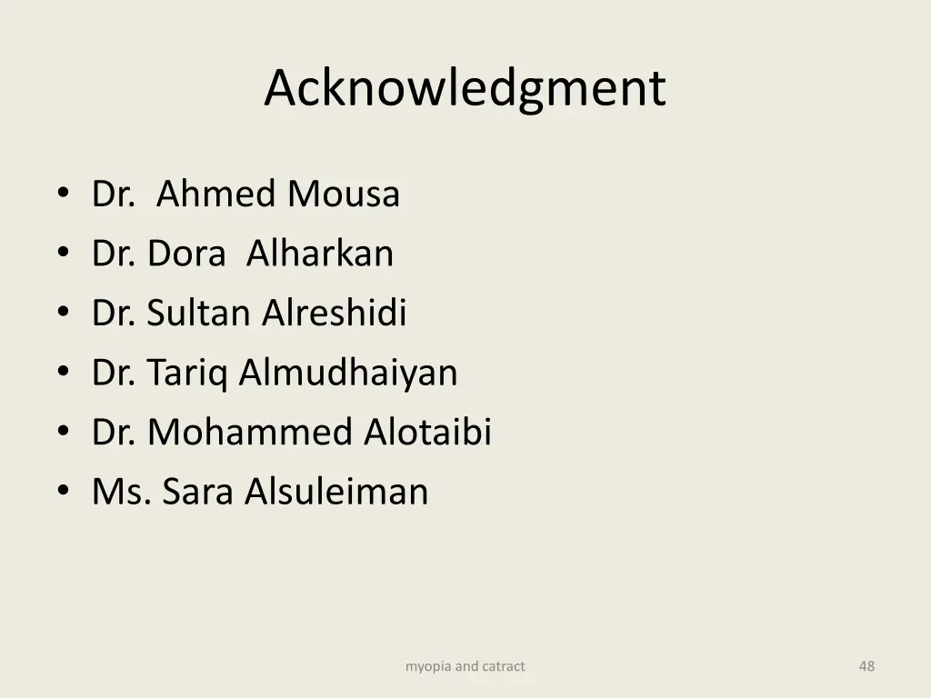 acknowledgment