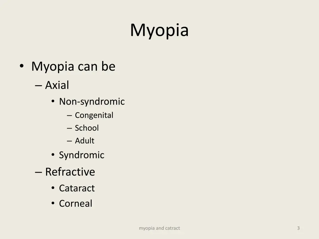 myopia