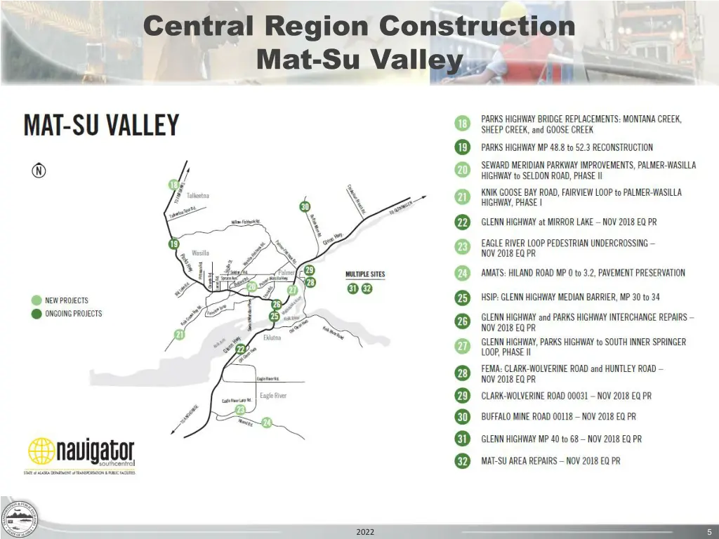 central region construction mat su valley