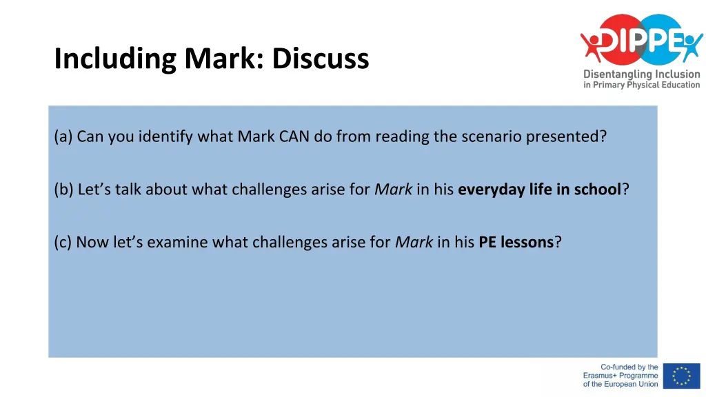 including mark discuss