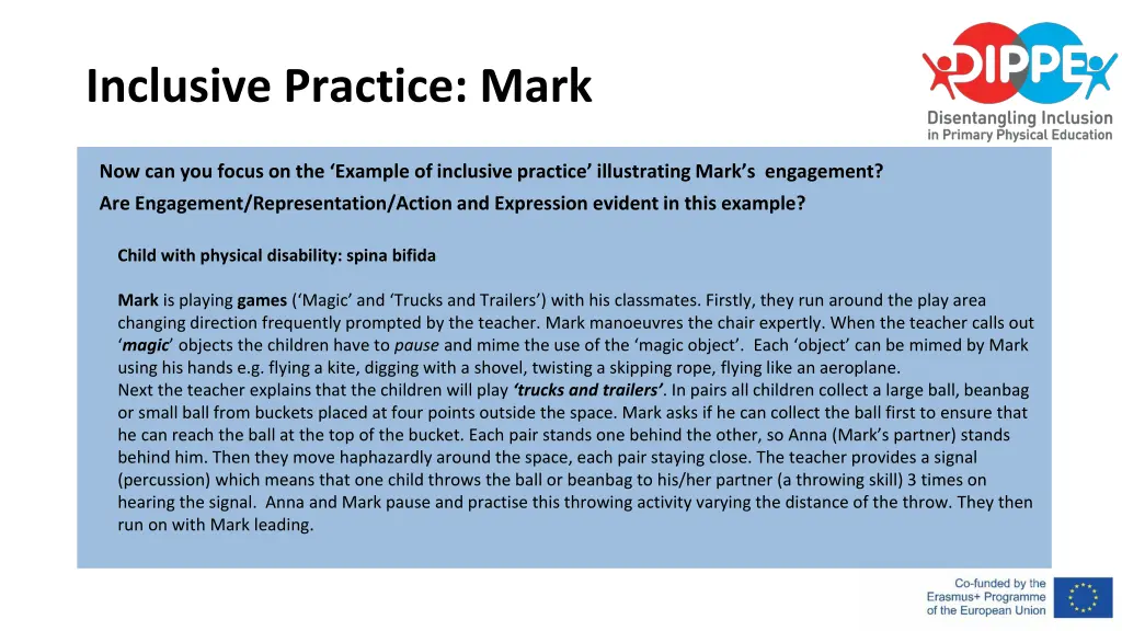 inclusive practice mark