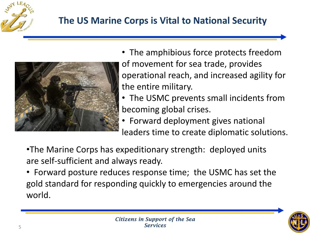 the us marine corps is vital to national security