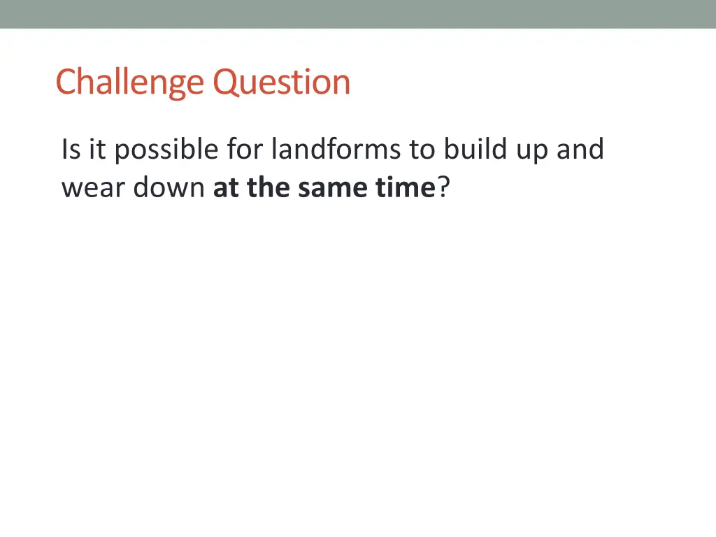 challenge question