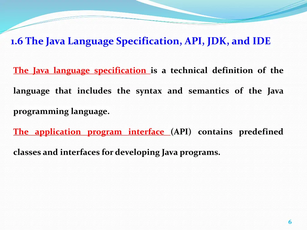 1 6 the java language specification