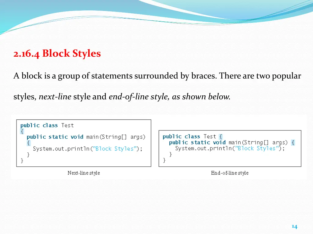 2 16 4 block styles