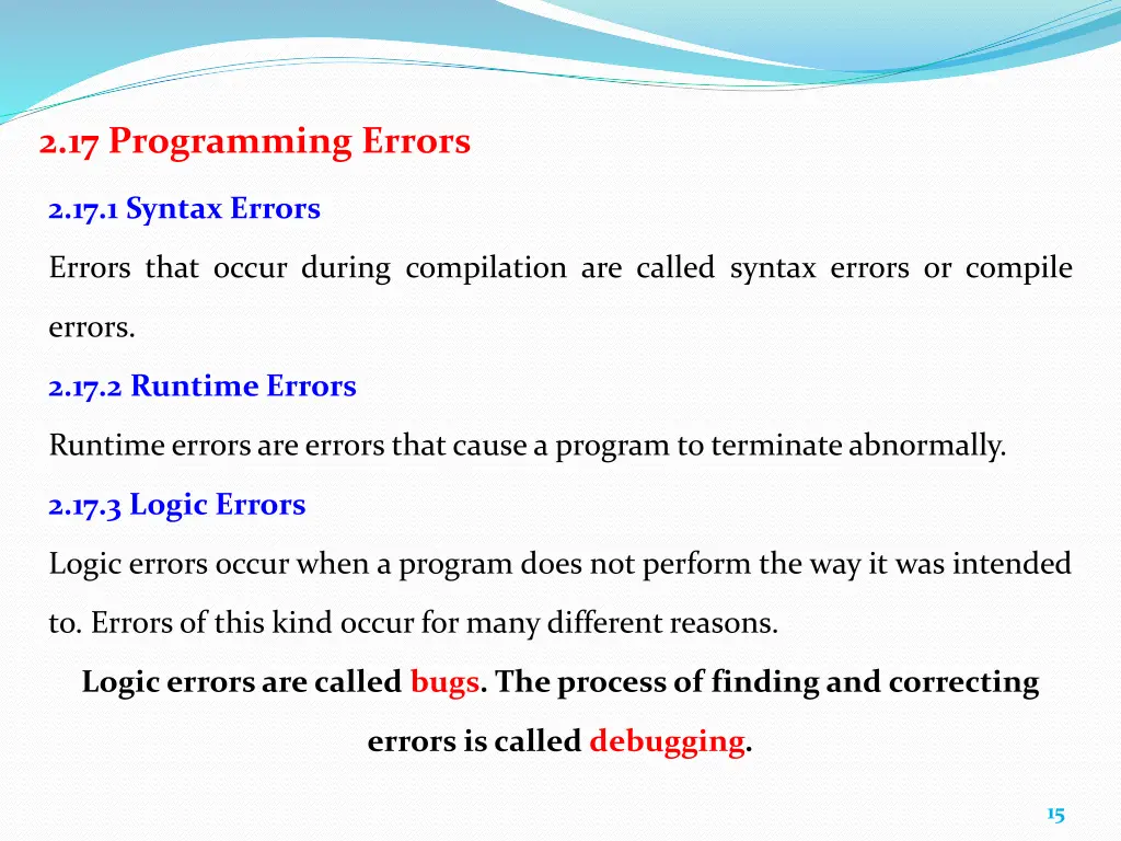 2 17 programming errors