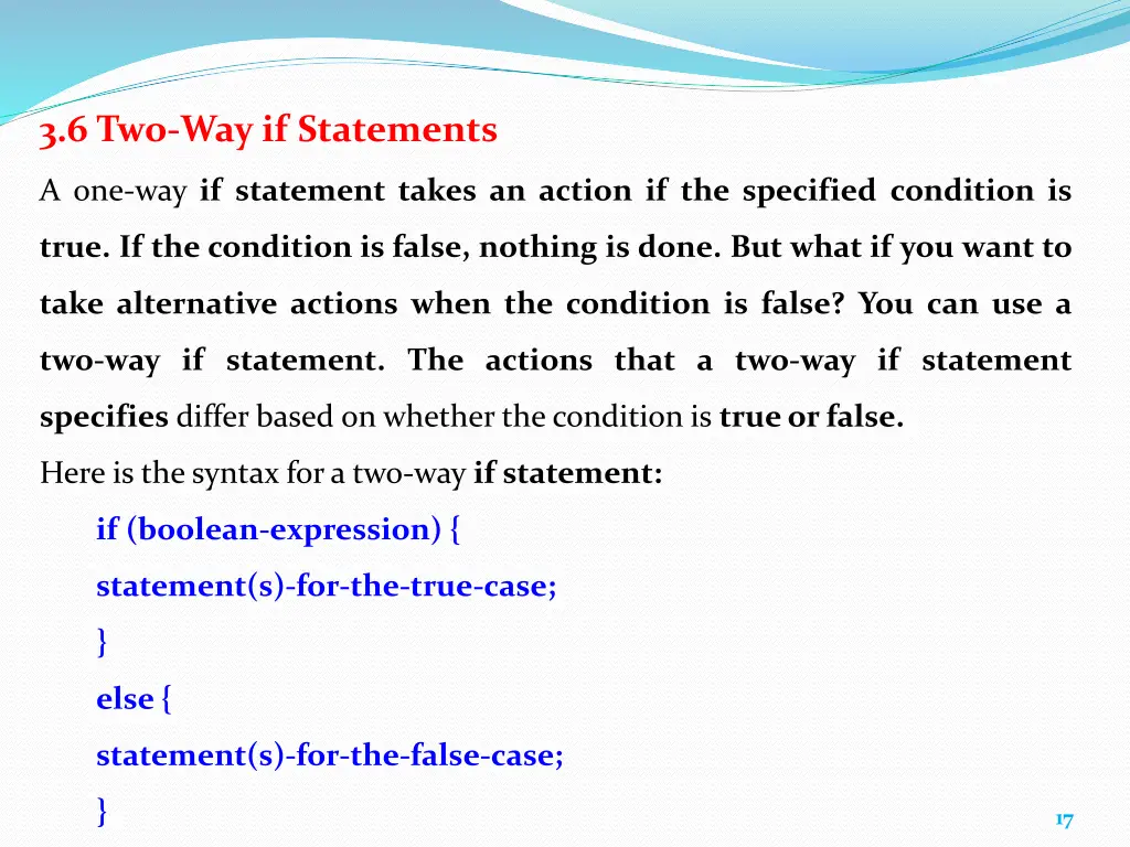 3 6 two way if statements