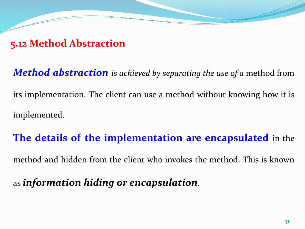 5 12 method abstraction