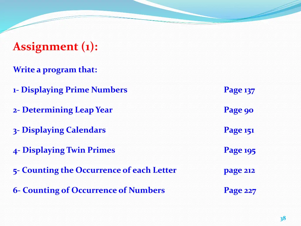 assignment 1