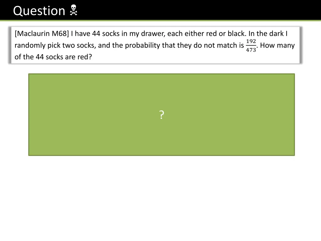 question
