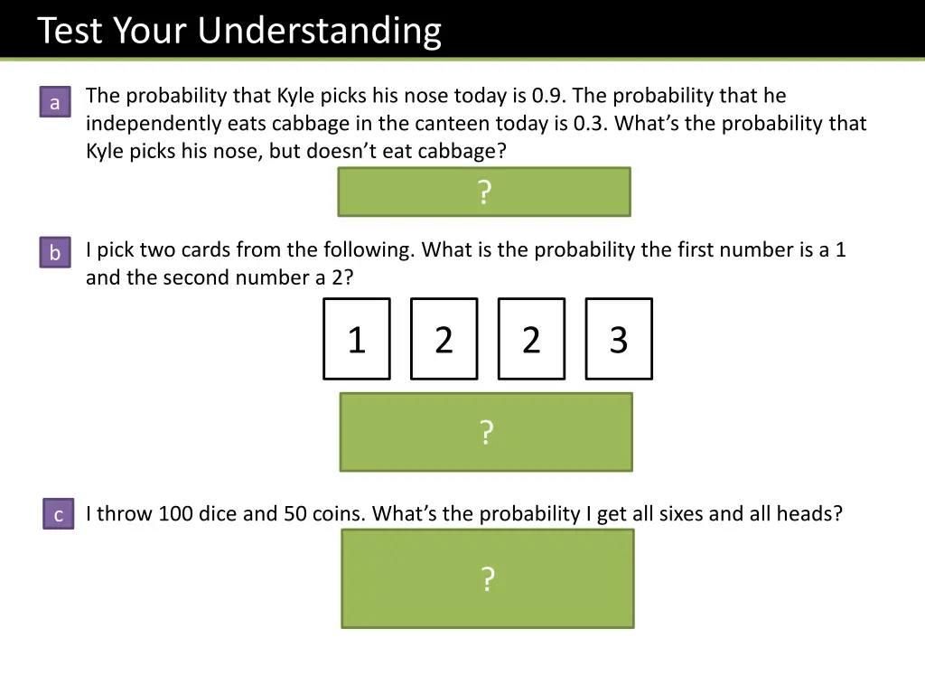 test your understanding 1