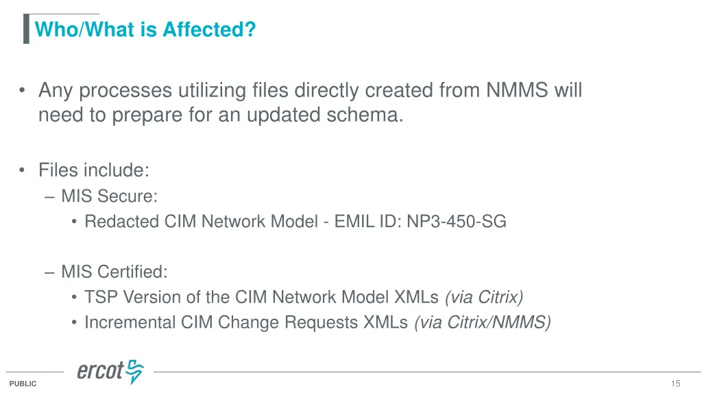 who what is affected