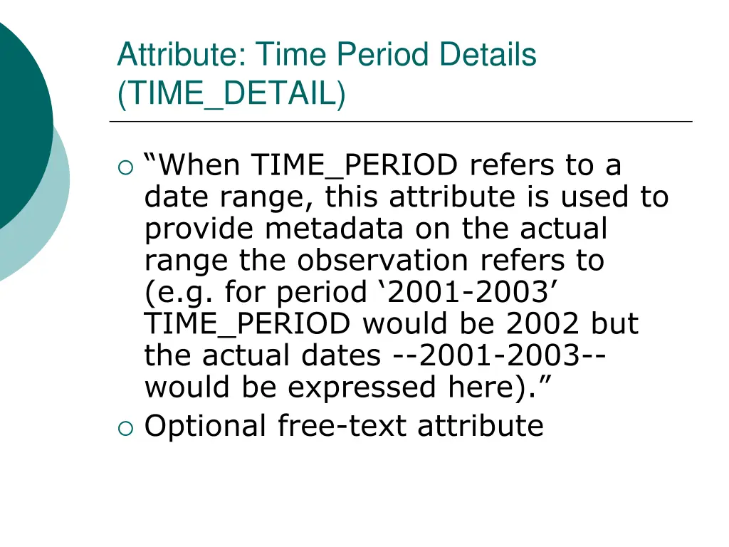 attribute time period details time detail
