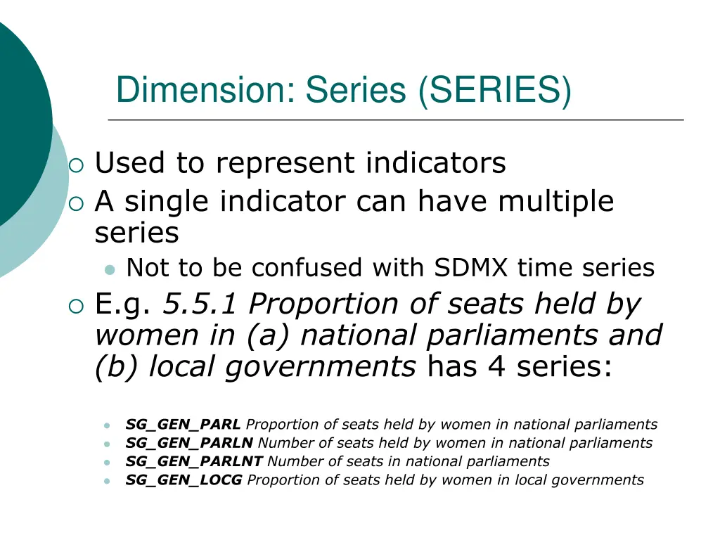 dimension series series