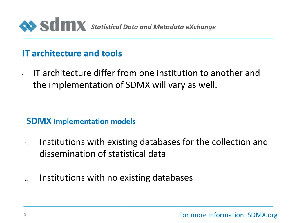statistical data and metadata exchange 1