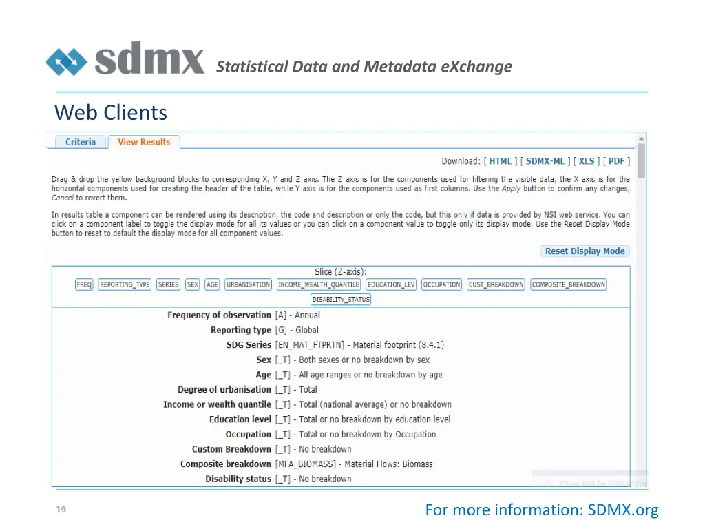 statistical data and metadata exchange 17