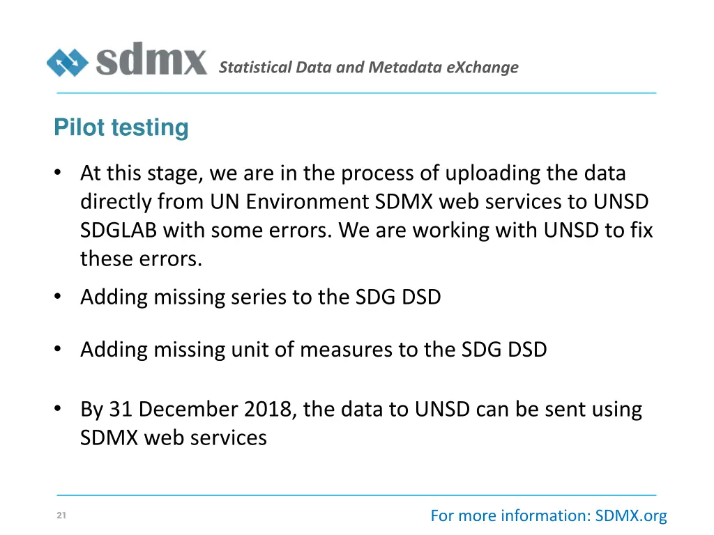 statistical data and metadata exchange 19