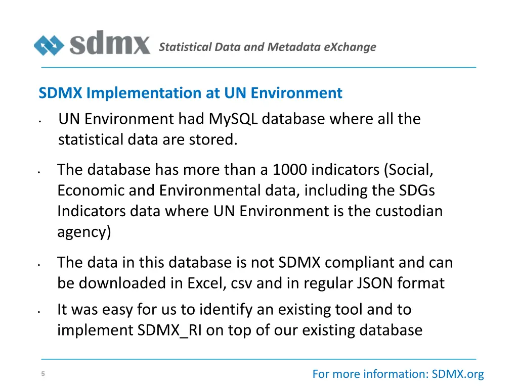 statistical data and metadata exchange 3