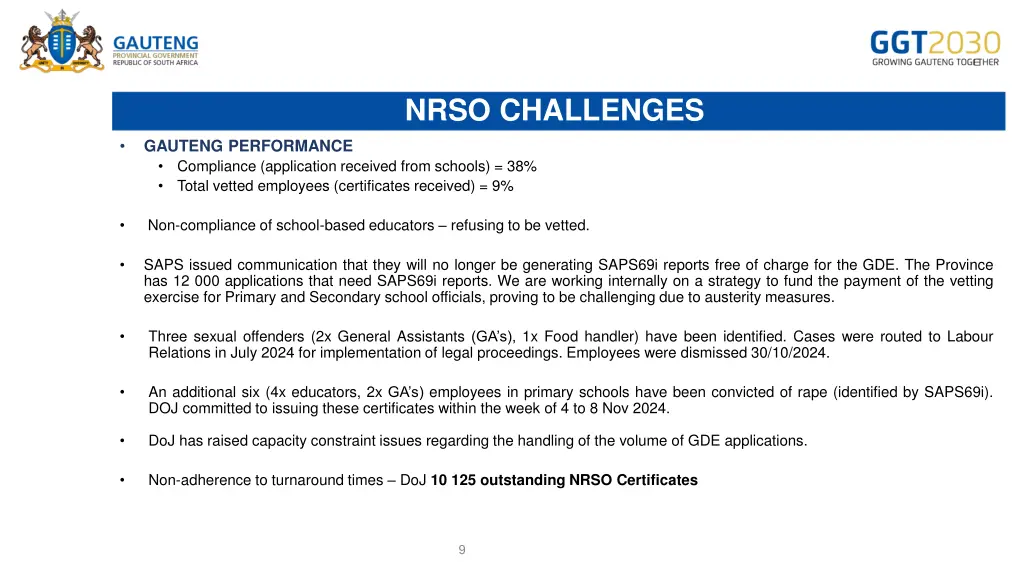 nrso challenges