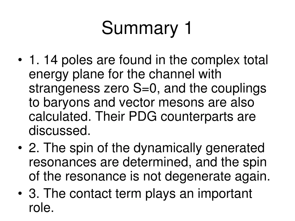 summary 1