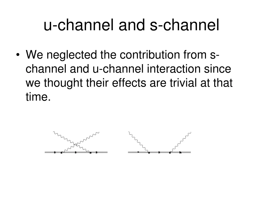 u channel and s channel