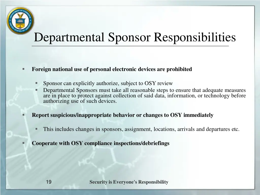 departmental sponsor responsibilities 3