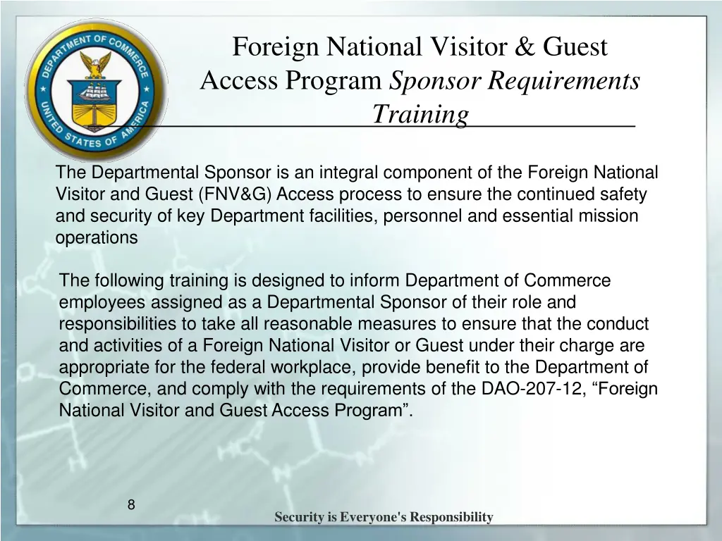 foreign national visitor guest access program