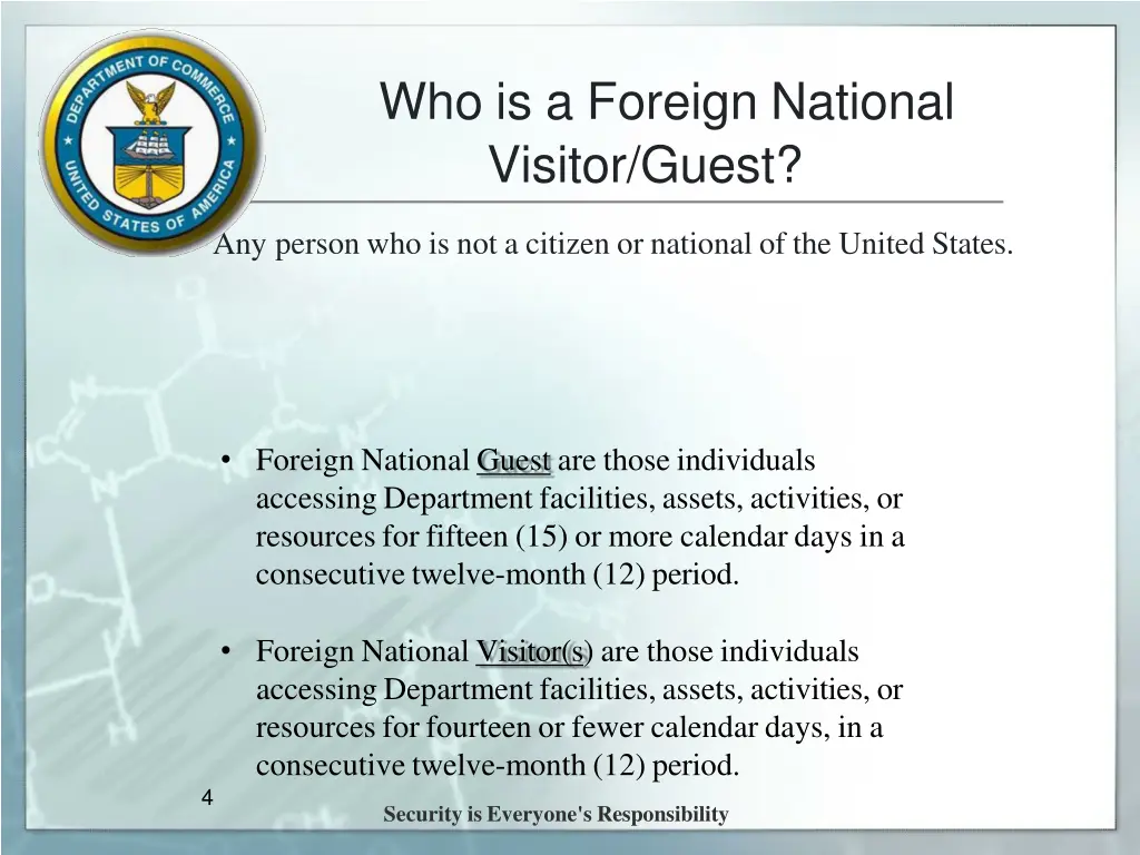 who is a foreign national visitor guest
