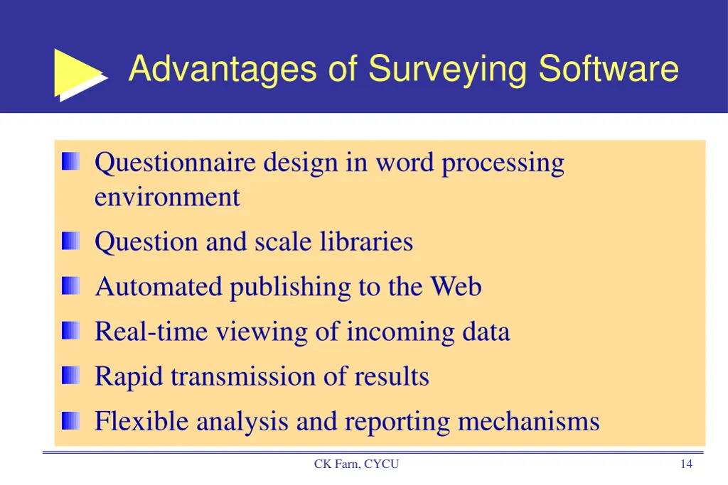 advantages of surveying software