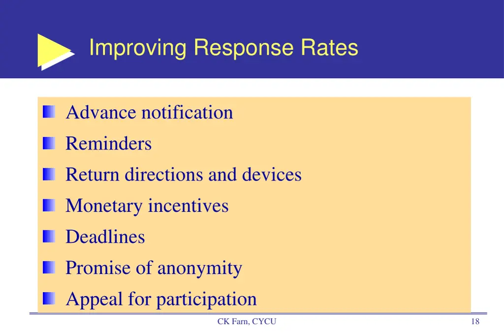 improving response rates