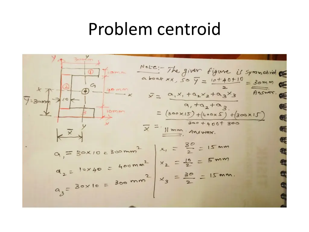 problem centroid 1