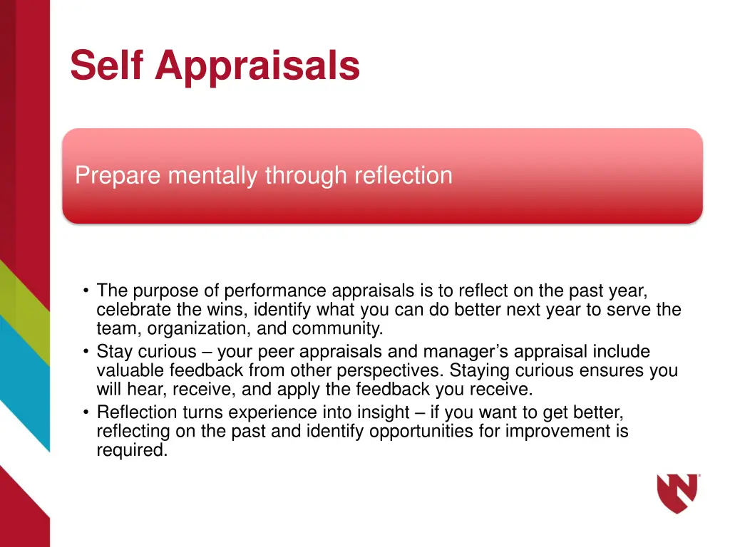 self appraisals