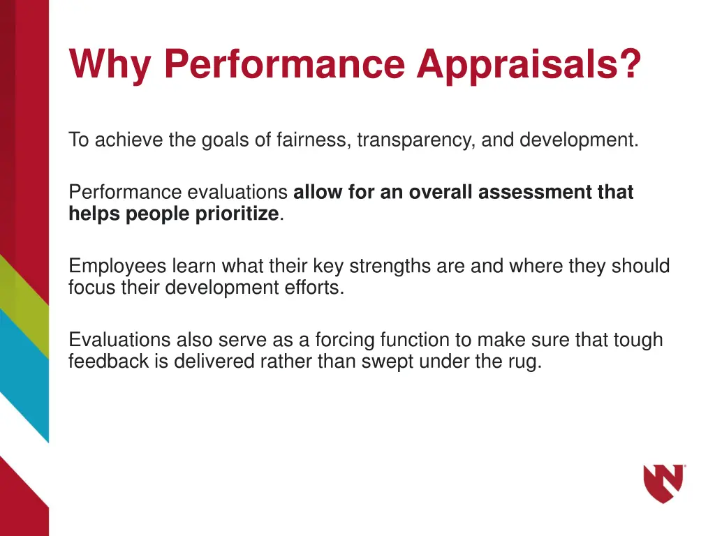 why performance appraisals