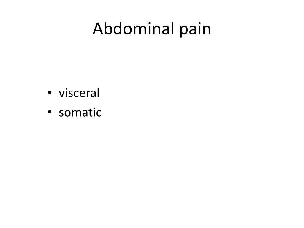 abdominal pain