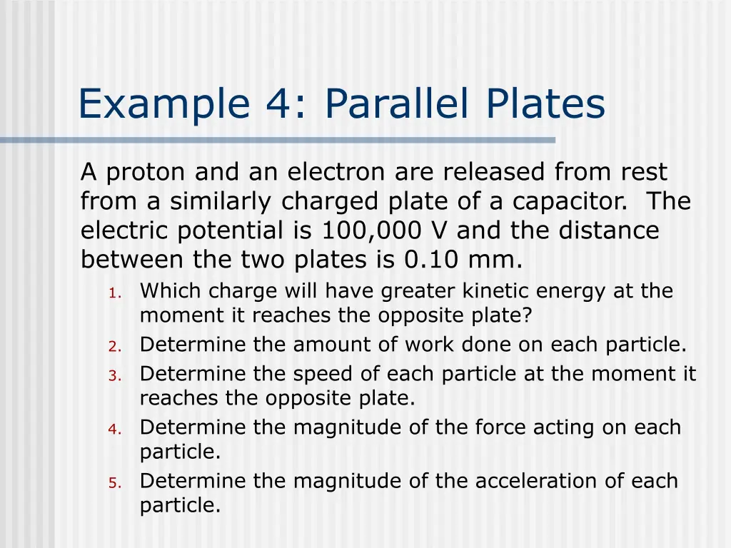 example 4 parallel plates