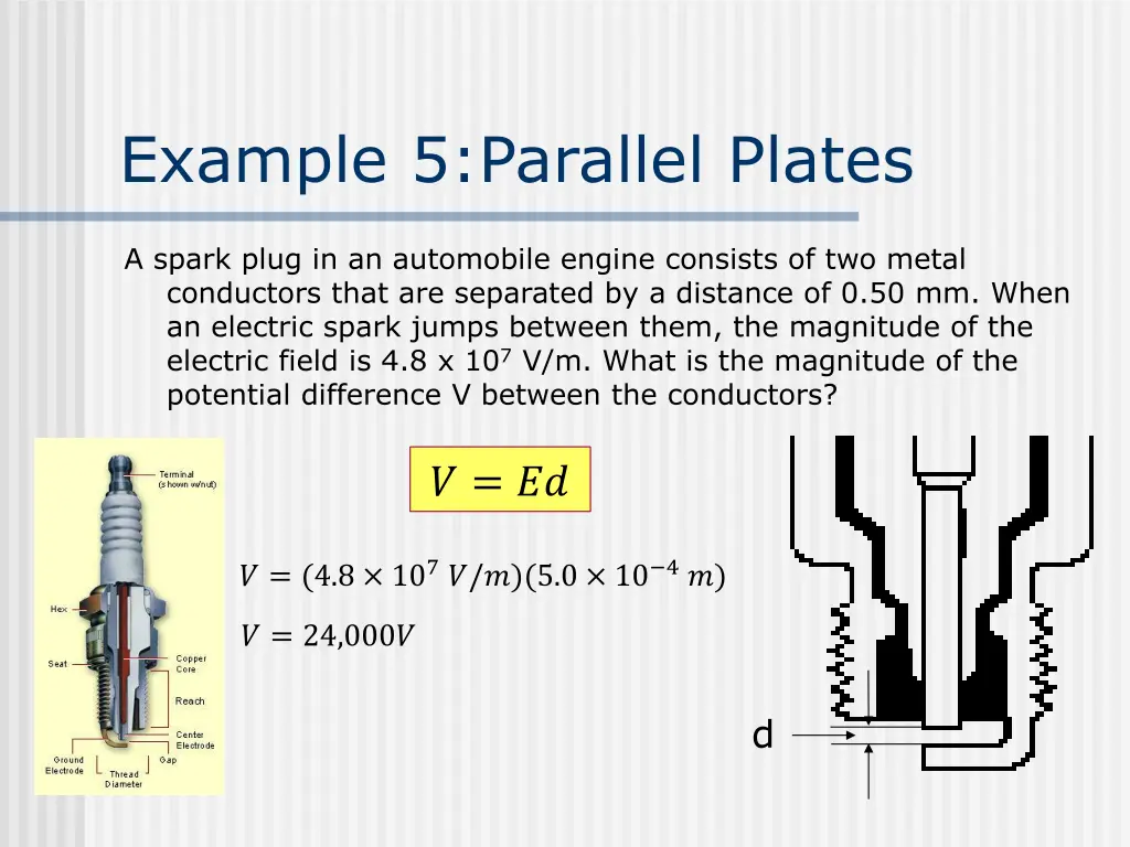 example 5 parallel plates