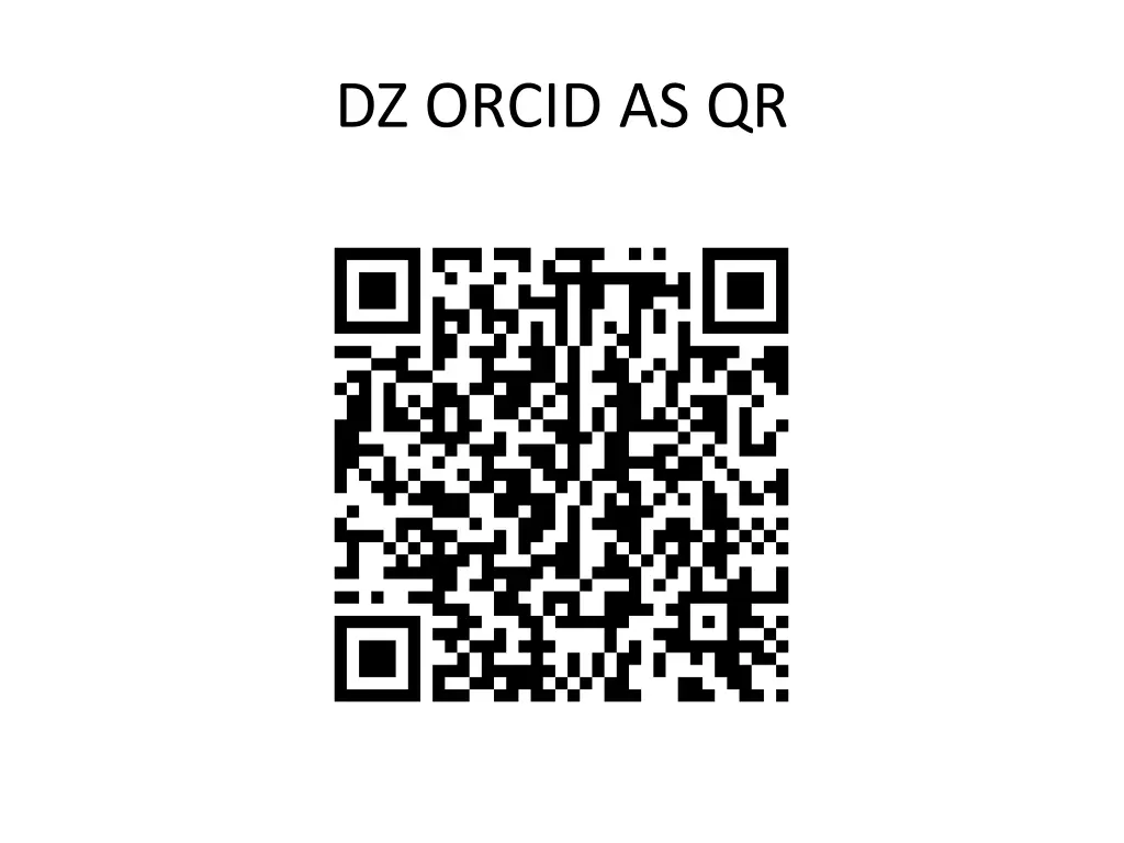 dz orcid as qr