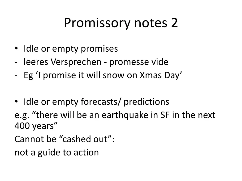 promissory notes 2