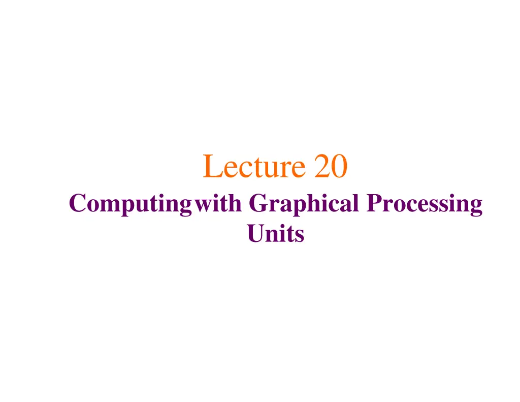 lecture 20
