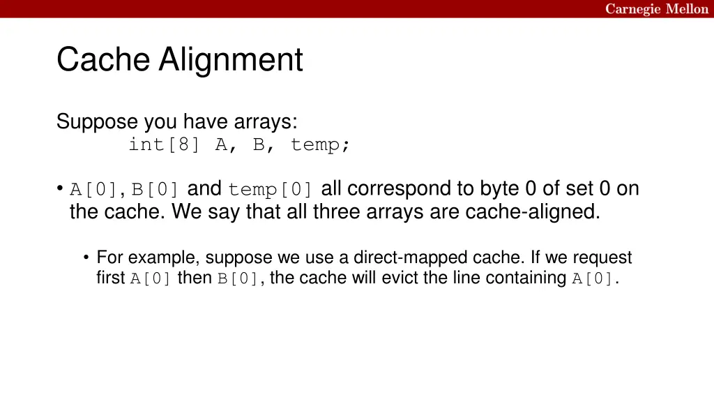cache alignment