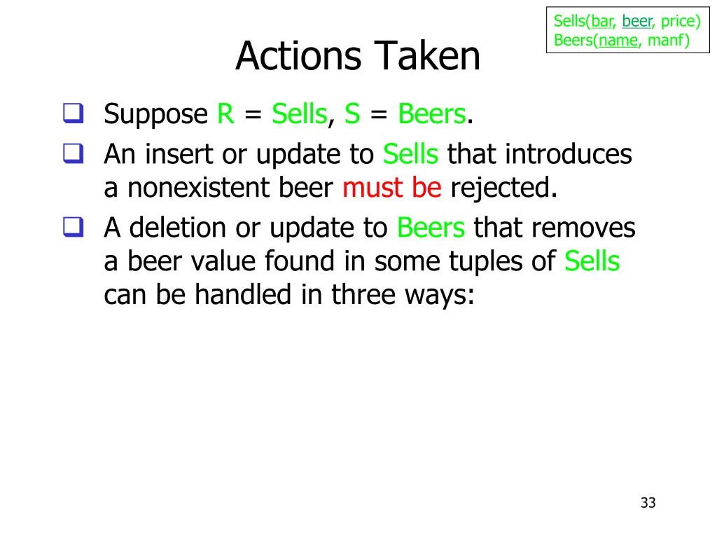 sells bar beer price beers name manf 13