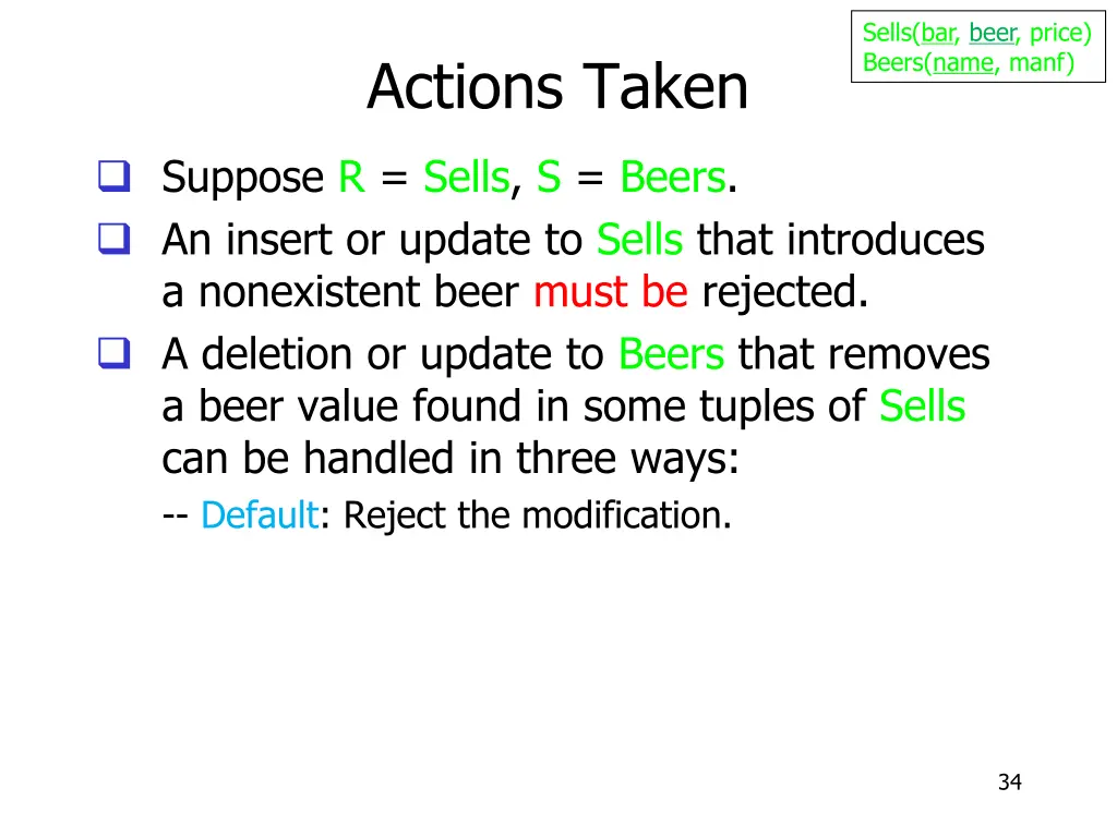 sells bar beer price beers name manf 14