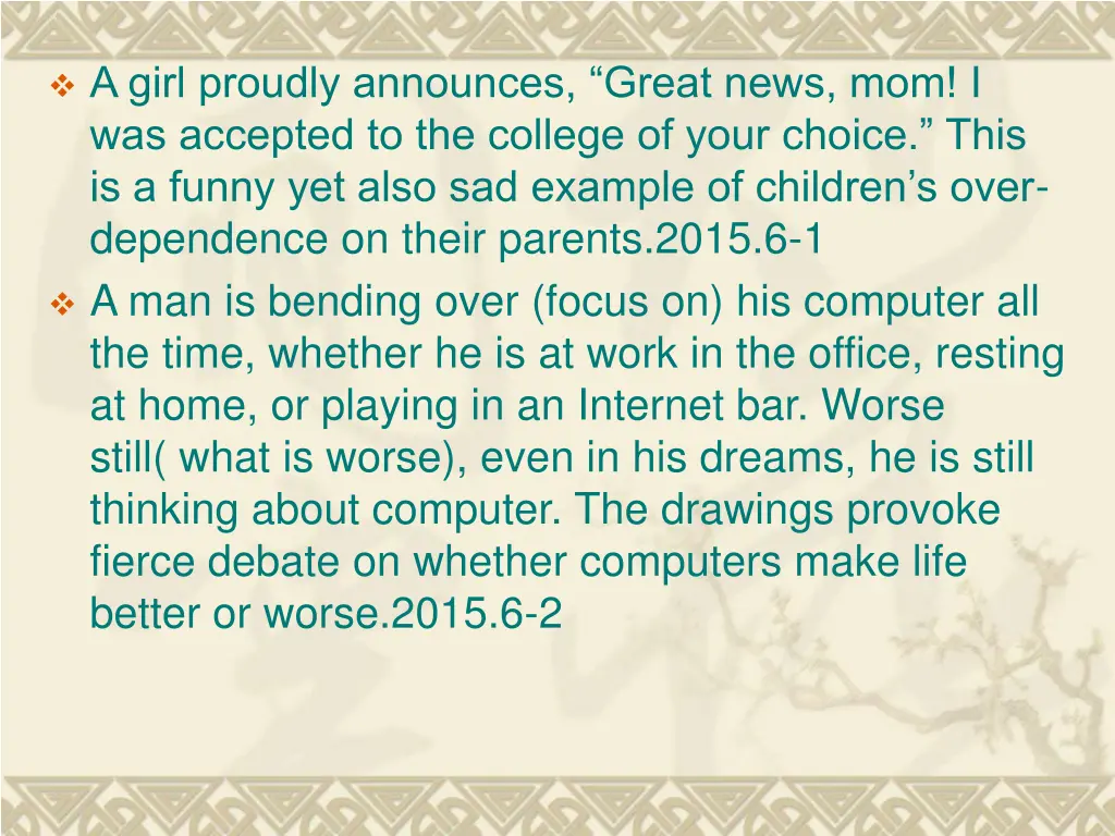 a girl proudly announces great news