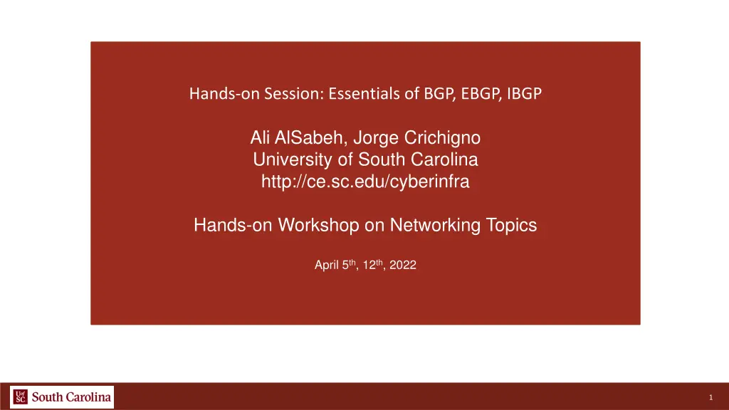 hands on session essentials of bgp ebgp ibgp