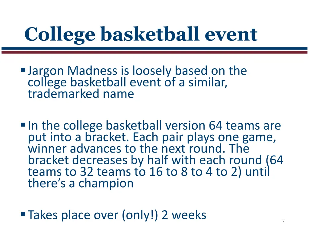 college basketball event