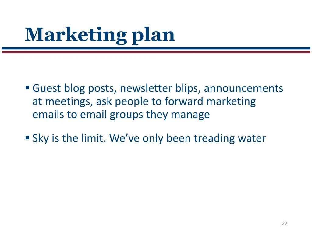 marketing plan