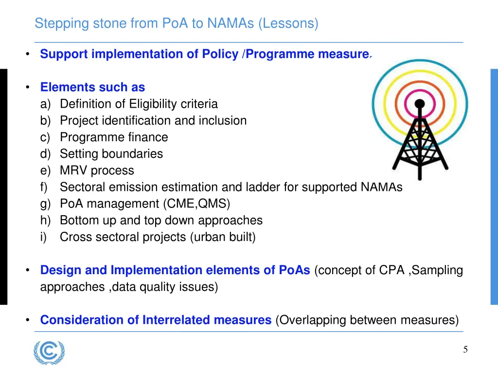 stepping stone from poa to namas lessons