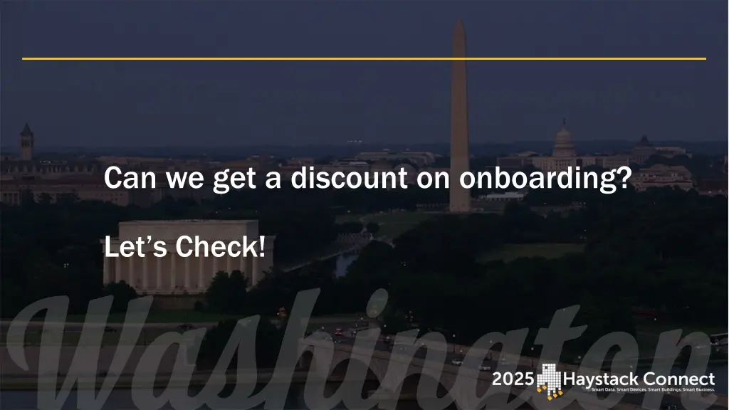 can we get a discount on onboarding