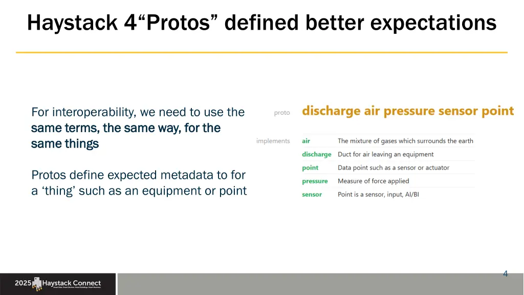 haystack 4 protos defined better expectations