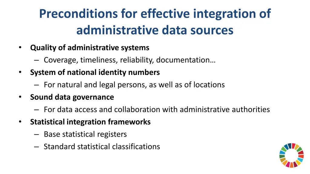 preconditions for effective integration